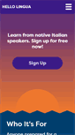 Mobile Screenshot of hellolingua.com